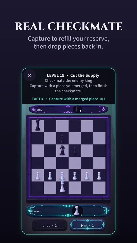 MergeMate screenshot: real checkmate